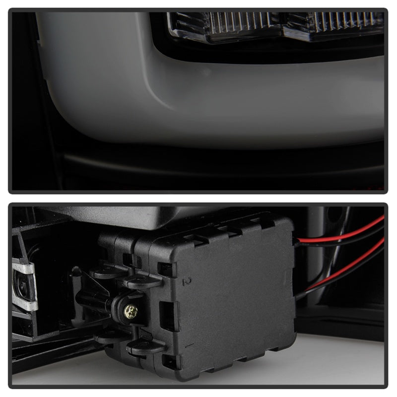 Spyder 5086150 fits Jeep 99-04 Grand Cherokee - Light Bar Led Tail Lights - Bla