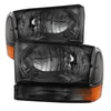 9025426 Xtune fits Ford 99-04 F250/350/450 Superduty Crystal Headlights w/ Bum