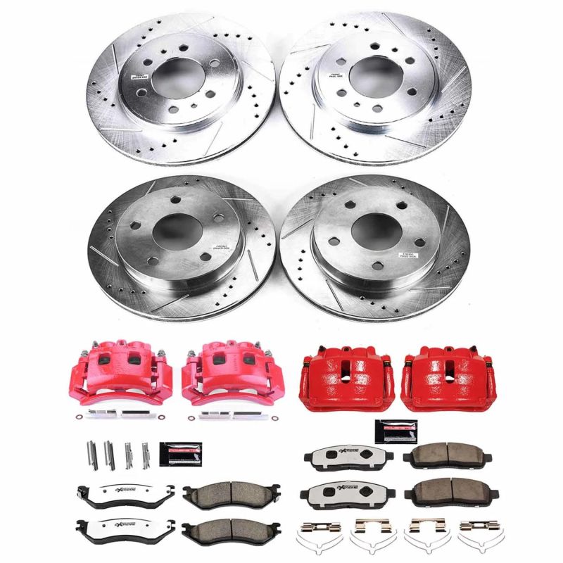 Power Stop KC5143-36 00-01 fits Dodge Ram 1500 Front Z36 Truck & Tow Kit w/Cals