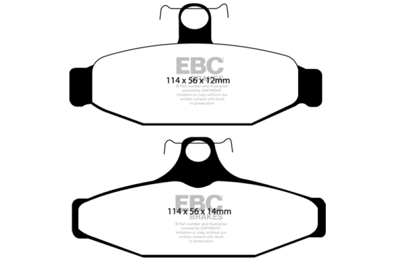 EBC DP21167 fits Chevrolet 85-88 Camaro (3rd Gen) 2.8 (Performance Package) Greenstuff Rear Brake Pads