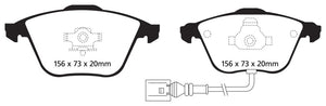 EBC UD9153 08-11 Volkswagen CC 3.6 Ultimax2 Front Brake Pads
