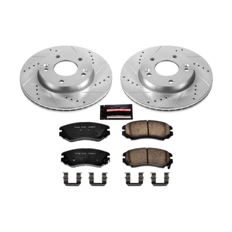 PowerStop K6309 fits Kia 10-11 Soul Front Z23 Evolution Sport Brake Kit