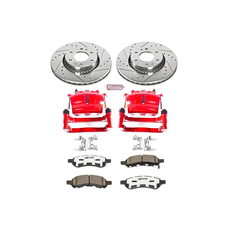 Power Stop KC2059-26 06-09 fits Saab 9-7x Front Z26 Street Kit w/Cals
