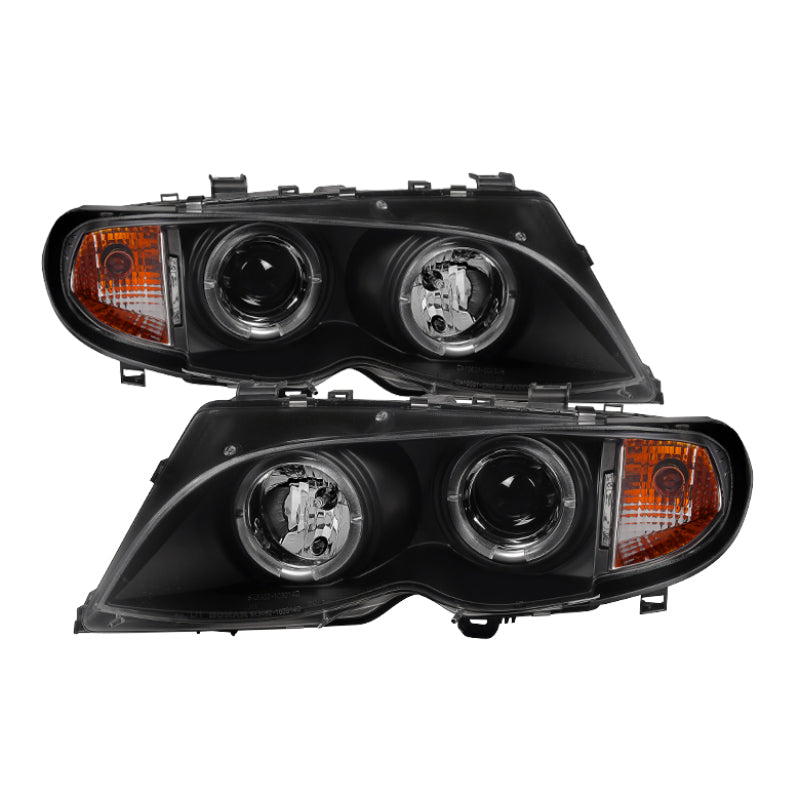 Spyder 5042415 fits BMW 02-05 E46 3-Series 4DR Projector Headlights 1PC LED Hal