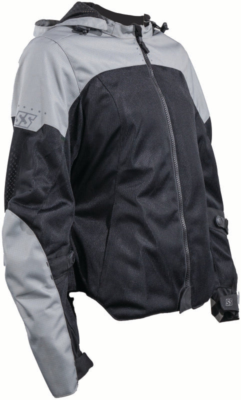 Speed and Strength 609919 Starstruck Mesh Jacket Grey/Black Womens - Small