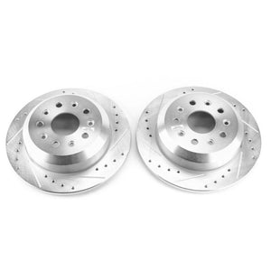 PowerStop fits Jeep Wrangler Rear Evolution Drilled & Slotted Rotors - Pair