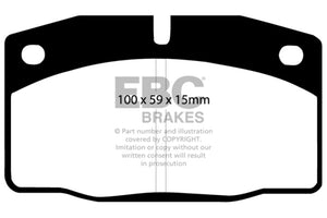 EBC UD378 89-95 Lotus Elan (M100) 1.6 Turbo Ultimax2 Front Brake Pads