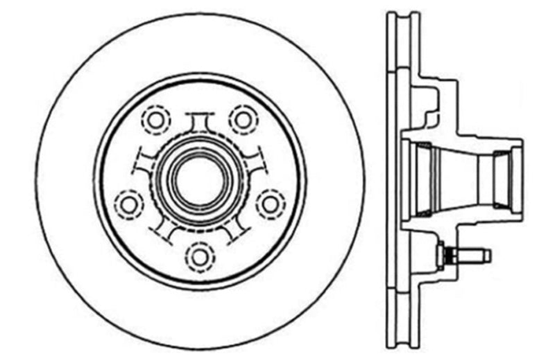 Stoptech 127.62013R Slotted & Drilled Sport Brake Rotor