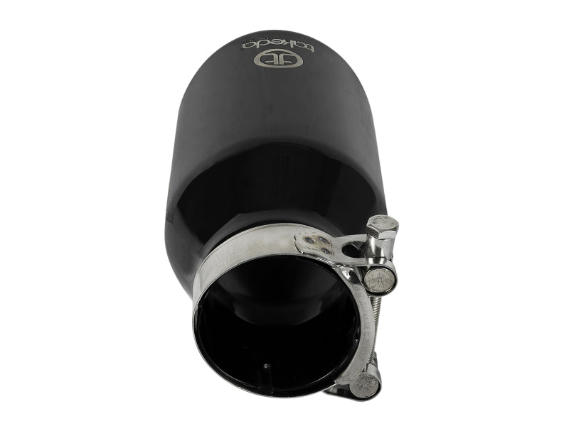 AFE 49T25404-B08  304 Stainless Steel Clamp-On Exhaust Tip 2.5in.Inlet / 4in Ou