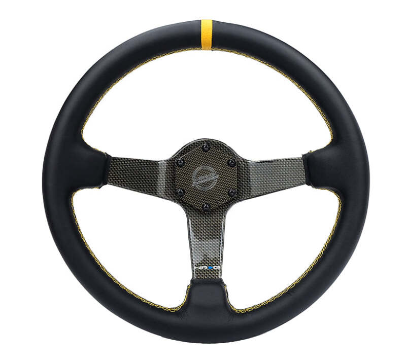 NRG RST-036CF-GD RST-036CF-GD Carbon Fiber Steering Wheel Leather Trim w/Gold