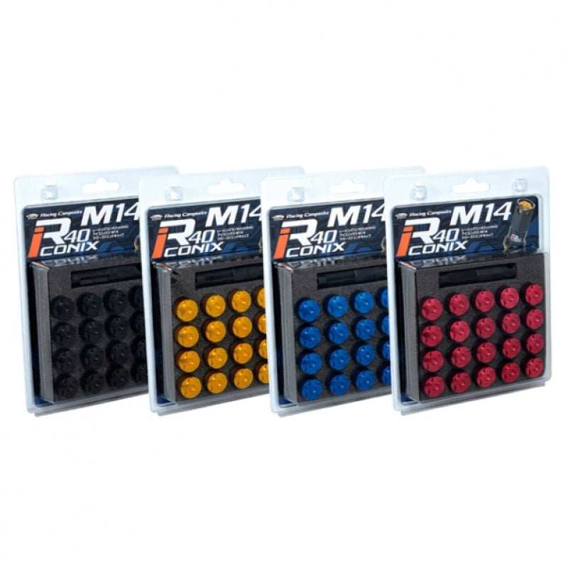 Project Kics WCIA4A R40 Iconix Aluminum Cap Set 14x1.50 - Gold (20pcs)