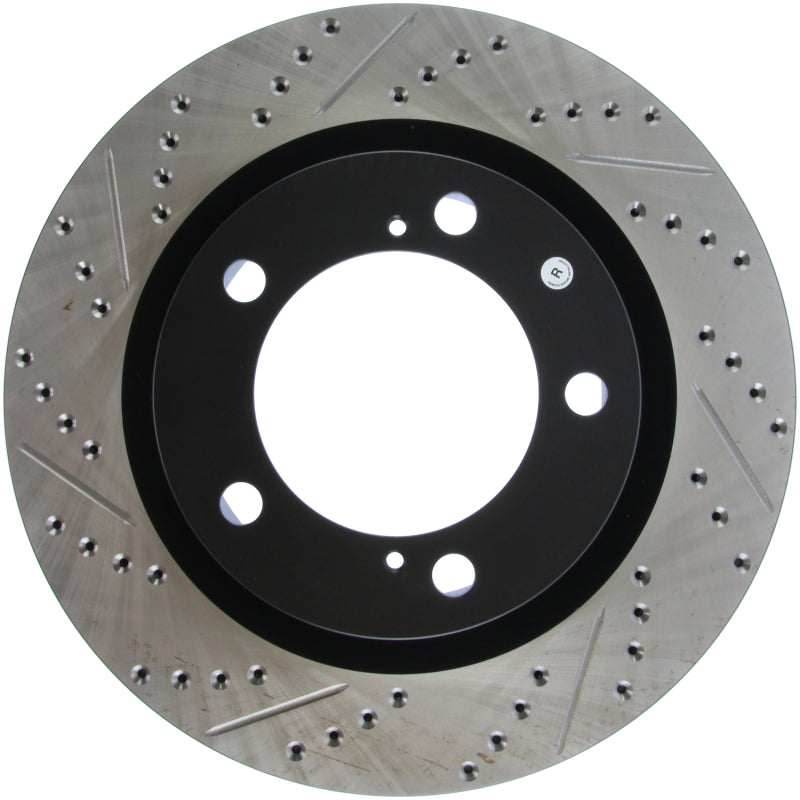 Stoptech 127.44156R 07-09 fits Toyota Tundra / 08-09 Toyota Sequoia Front Right Slotted & Drilled Rotor