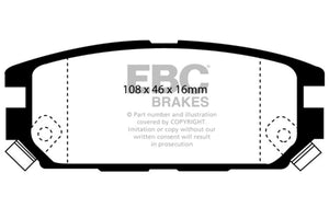 EBC UD532 94-95 Eagle Talon 2.0 Turbo 4WD (2nd Generation)(284mm rear rotor) Ultimax2 Rear Brake Pads