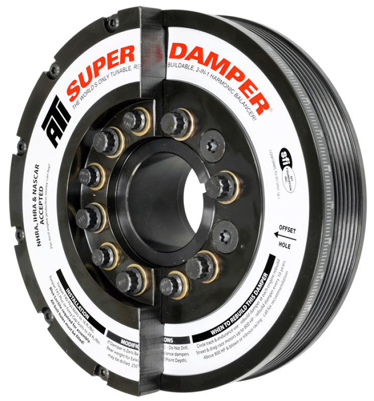 ATI ATI917382 Damper - 7.425In - Steel - 6 Grv - 17-19 fits GM Duramax