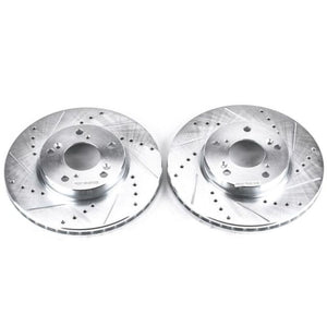 PowerStop fits Acura 14-15 ILX Front Evolution Drilled & Slotted Rotors - Pair