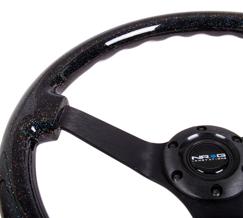 NRG RST-036BSB-BK RST-036BSB-BK Reinforced Steering Wheel Classic Blk Sparkle
