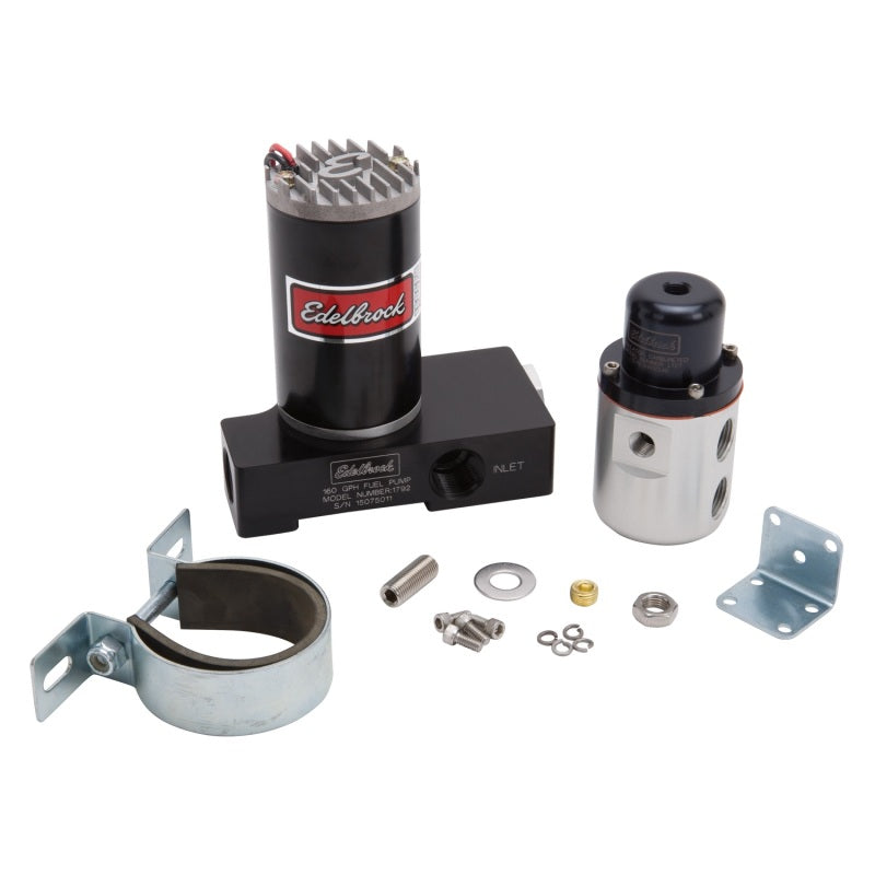 Edelbrock 17923 Fuel Pump 1792 And Regulator 1727 Combo Carbureted 160 GPH 5-10 PSI