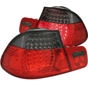ANZO 321127 1999-2001 fits BMW 3 Series E46 LED Taillights Red/Smoke 2pc