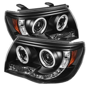 Spyder 5030283 fits Toyota 05-11 Tacoma Projector Headlights CCFL Halo LED Blk