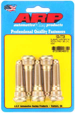 ARP 100-7728 fits Subaru WRX/BRZ/Scion FRS 12mmx1.25 Wheel Stud Kit-5 Pack