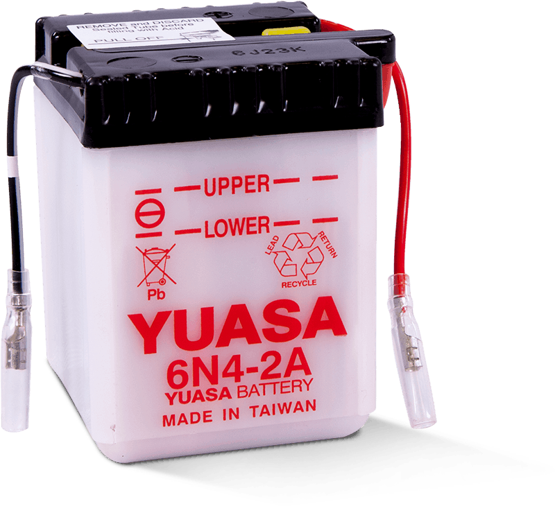 Yuasa YUAM2640B 6N4-2A Conventional 6 Volt Battery