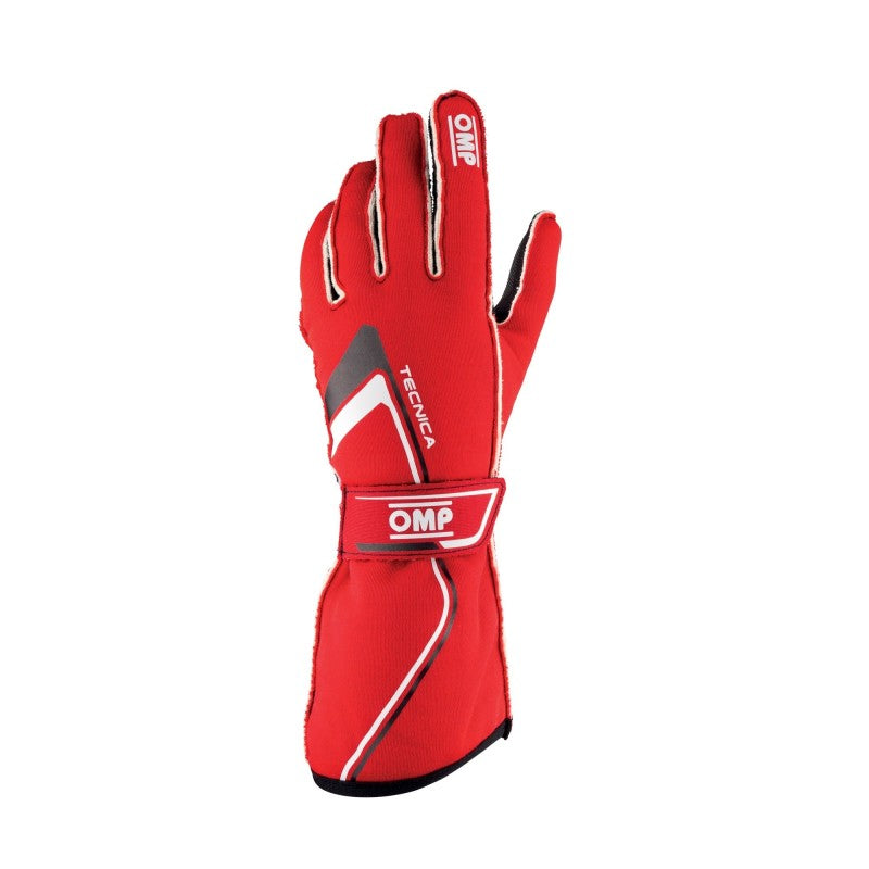 OMP IB0-0772-A01-061-L Tecnica Gloves My2021 Red - Size L (Fia 8856-2018)