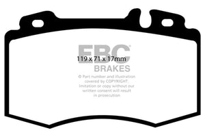 EBC DP31363C 02-04 fits Mercedes-Benz C32 AMG (W203) 3.2 Supercharged Redstuff Front Brake Pads