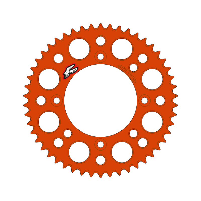Renthal 518U-420-50GPOR 2025 KTM 65 Rear Chain Wheel - Orange 420-50GP Teeth