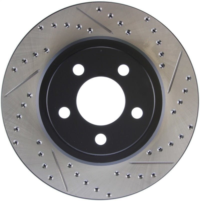 Stoptech 127.63062L 05-09 Chrysler 300 (5.7L V8 exc SRT-8) Rear Left Slotted & Drilled Rotor