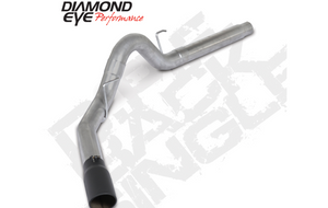 Diamond Eye Performance K4382A-BK Diamond Eye 18-19 fits Ford 3.0L Powerstroke F150 - 4in Alum DPF Back Exhaust Kit w/ Tip 4512BRA-DEBK