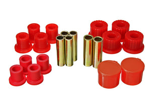 Energy Suspension 4.2158R 98-11 fits Ford Ranger 2/4WD Rear Leaf Spring Bushing Set - Red