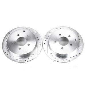 PowerStop fits Buick 02-07 Rendezvous Rear Evolution Drilled & Slotted Rotors -
