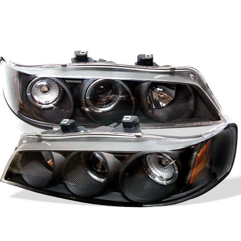 Spyder 5010698 fits Honda 94-97 Accord 1PC Projector Headlights LED Halo Amber
