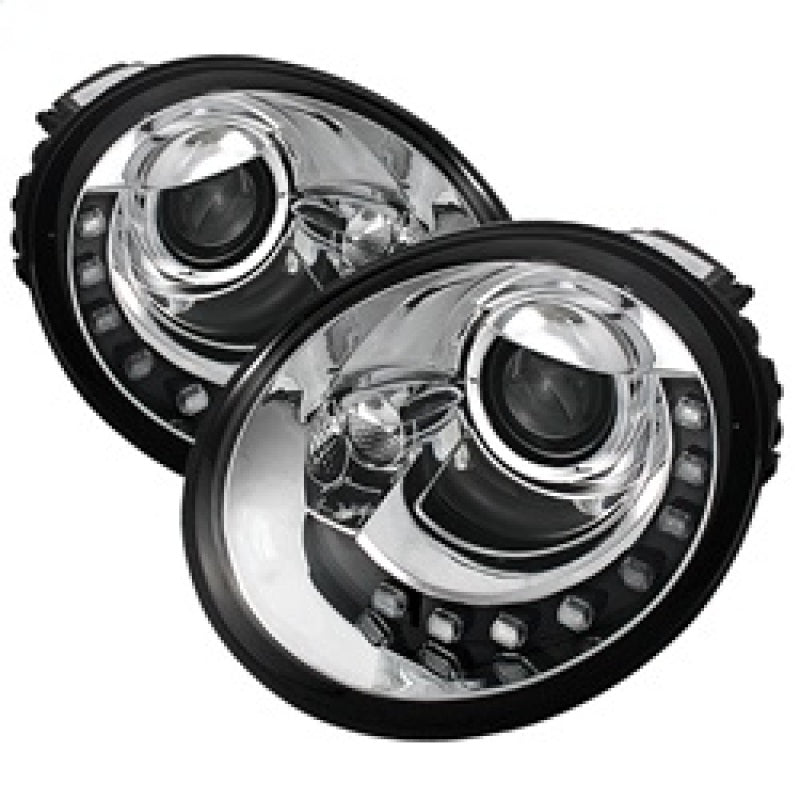 Spyder 5080554 fits Volkswagen 98-20 Beetle 1905 Projector Headlights DRL Chrom