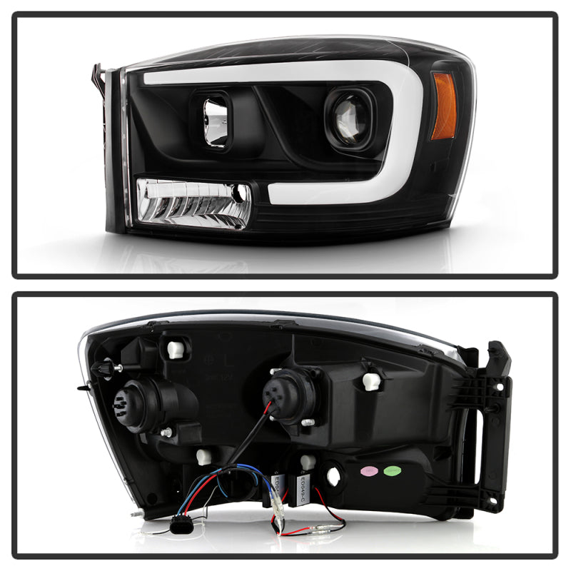 Spyder 5088178 fits Dodge 06-08 Ram 1500 LED Headlights - Black PRO-YD-DR06PL-B