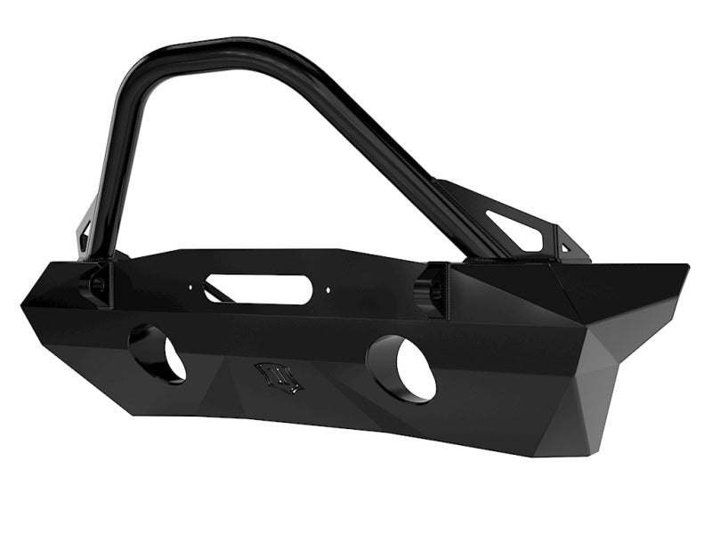 ICON 25215 fits Jeep 07-18 Wrangler JK Pro Series Front Bumper Rec Winch Mount w/Bar/Tabs