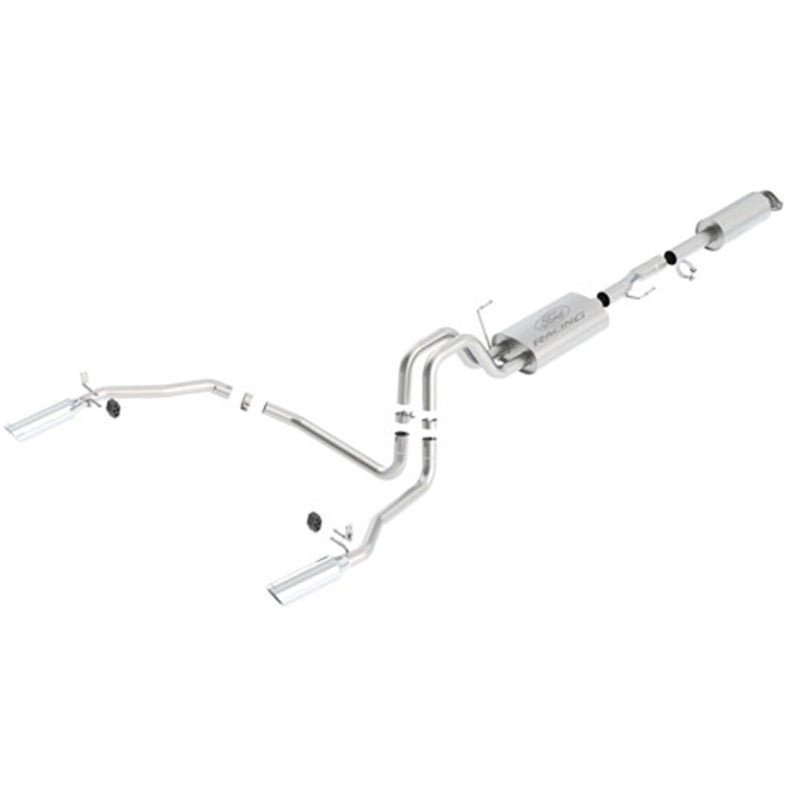 fits Ford Racing M-5200-F1550145L fits Ford F-150 5.0L TI-VCT Cat-Back Sport Exhaust System 145inch WB