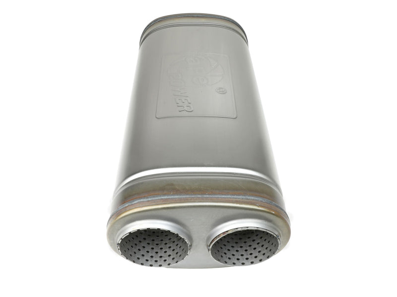 AFE 49M00055 orce-Xp 409 SS Muffler 3in Dual Inlet/Dual Outlet 5in H x 8in W x