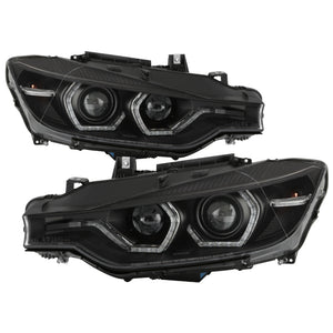 Spyder 5086754 fits BMW 12-14 F30 3 Series 4DR Projector Headlights - Black PRO