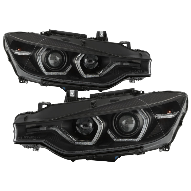 Spyder 5086754 fits BMW 12-14 F30 3 Series 4DR Projector Headlights - Black PRO