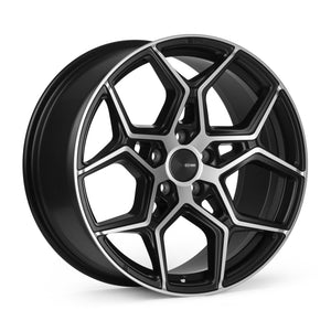 Enkei Quest 18x8 / 5x112 BP / ET45 / 72.6mm Bore - Matte Black Machining Wheel