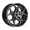 Enkei Quest 18x8 / 5x112 BP / ET45 / 72.6mm Bore - Matte Black Machining Wheel