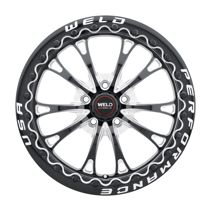 Weld  S90882022P52 S908 18X12 Belmont Drag Beadlock 5X120 ET52 BS8.50 Gloss Blac