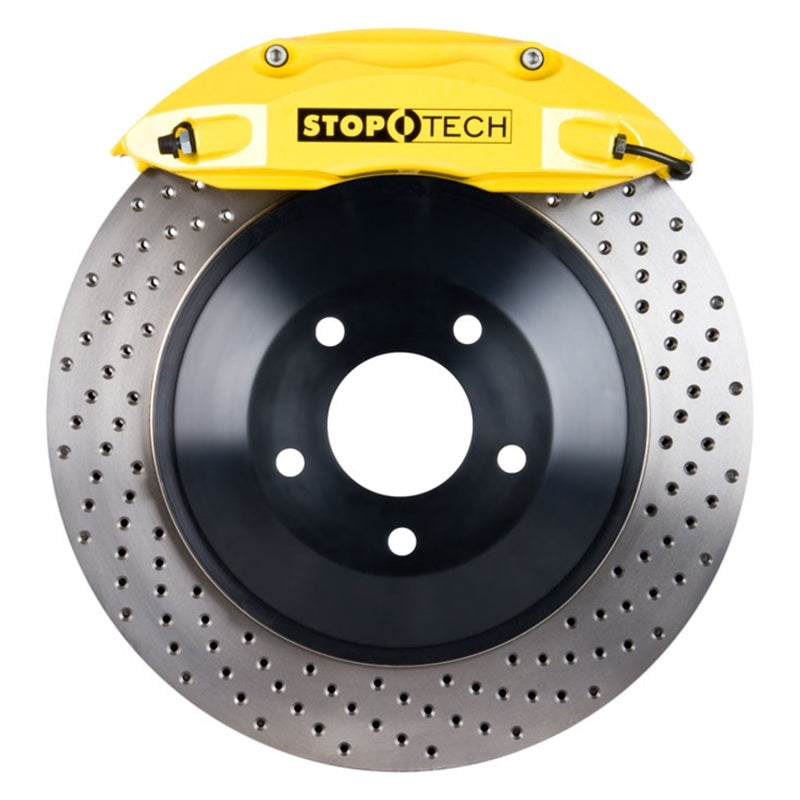 StopTech 82.242.0041.82 fits Dodge 09-16 Challenger Rear BBK w/Yellow ST-40 Calipers Drilled 350x28 Rotors