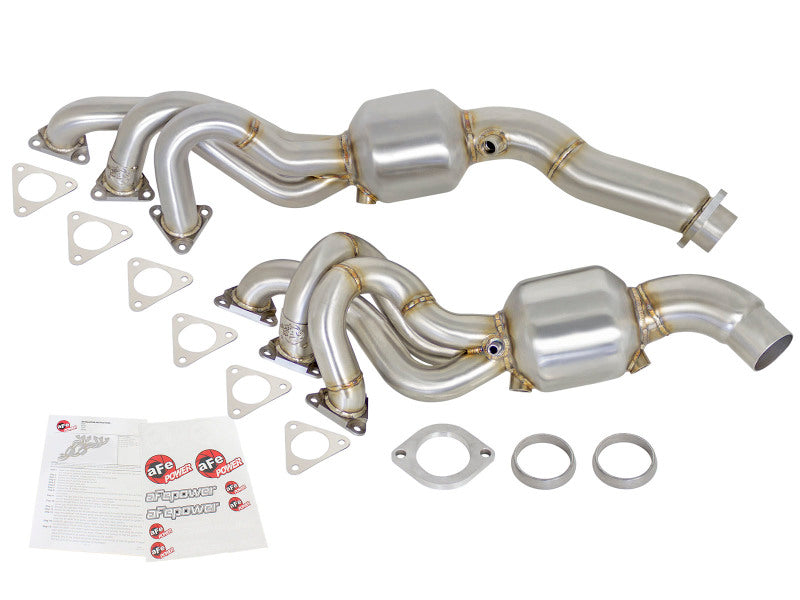 AFE 48-36314-HC Twisted Steel Headers (Catted) 01-06 fits BMW M3 L6-3.2L S54