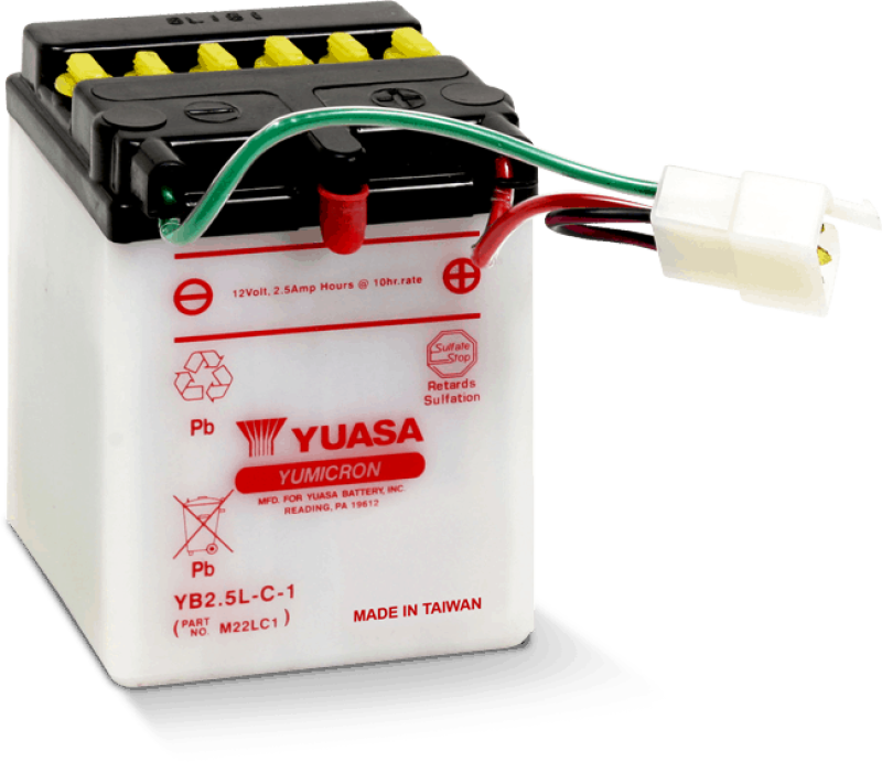 Yuasa YUAM22LC1 YB2.5L-C-1 Yumicron 12 Volt Battery