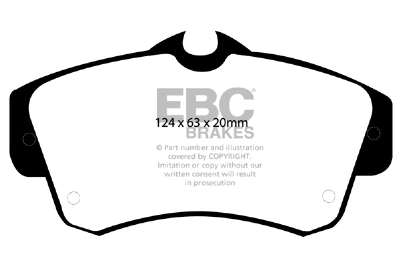 EBC DP21357 fits Chrysler 00-11 PT Cruiser 2.4 Greenstuff Front Brake Pads