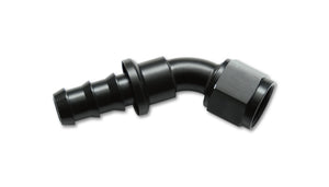 Vibrant 22412 -12AN Push-On 45 Deg Hose End Fitting - Aluminum