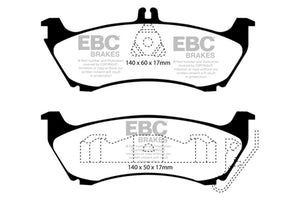 EBC UD875 99-02 fits Mercedes-Benz M-Class (ML) ML320 3.2 Ultimax2 Rear Brake Pads