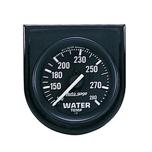 AutoMeter 2333 Autometer AutoGage 52.4mm Mechanical 100-280 Deg F Water Temp Gauge - Black